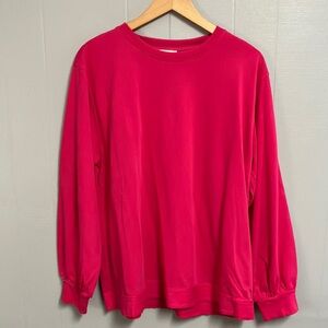 NWOT Vibrant Hot Pink Long Sleeve Top Size XL Betsey’s Boutique Shop